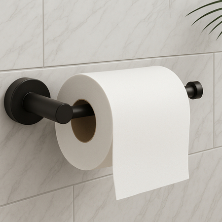Porte-papier Balneo Qube noir Modèle 1