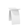 Tabouret de salle de bain LAVO Solid Surface, Coco White