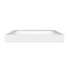 Vasque Veloria Solid Surface, Coco White, avec bonde linéaire, 60 cm