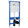 Ensemble WC encastré Balneo bâti-support Fix-Frame Slim Next avec cuvette WC blanche Luna Tornado