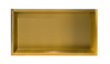 Niche murale Balneo Wall Box One Gold 60 x 30 x 10 cm dorée en acier inoxydable avec bride
