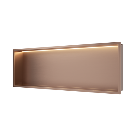 Balneo Wall Box Etagère encastrée LED Cuivre 90 x 30 x 10 cm