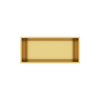 Étagère encastrée Balneo WALL-BOX ONE Gold 45x20x10 cm dorée en acier inoxydable avec cadre
