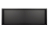 Niche murale Balneo Wall Box One Black 90 x 30 x 10 cm noire en acier inoxydable avec bride