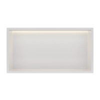 Balneo Wall Box Etagère encastrée LED Blanc 60 x 30 x 10 cm