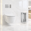 Compartiment brosse WC encastré Balneo Wall Box Brush S Tiles droite en acier inoxydable