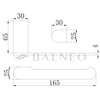Balneo Qarx porte-papier chrome