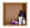 Niche murale Balneo Wall Box One Copper 30 x 30 x 10 cm cuivrée en acier inoxydable avec bride
