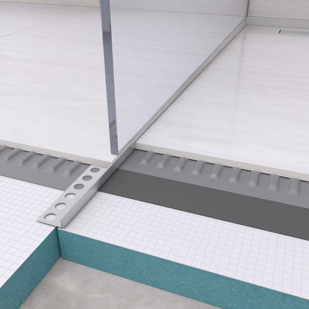 Profilé de pente au sol Balneo inox gauche 120 cm