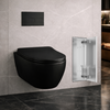 Compartiment brosse WC encastré Balneo Wall Box Brush S Tiles droite en acier inoxydable