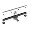 Caniveau de douche au sol Balneo Slim & Low ProLine Gun Metal 100 cm