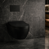 Compartiment brosse WC encastré Balneo Wall Box Brush S Tiles droite en acier inoxydable