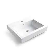 Vasque à poser Balneo Roxy 60 x 50 cm blanche en conglomérat