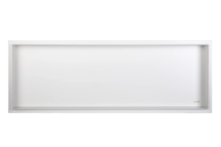 Niche murale Balneo Wall Box No rim White 90 x 30 x 10 cm blanche en acier inoxydable sans bride