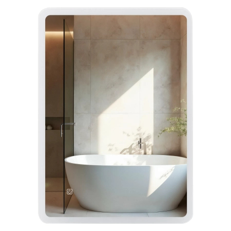 Miroir rectangulaire lumineux Balneo Lumin 60 x 80 cm