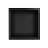 Niche murale Balneo Wall Box One Black 30 x 30 x 10 cm noire en acier inoxydable avec bride