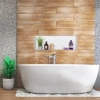 Niche murale Balneo Wall Box No rim White 90 x 30 x 10 cm blanche en acier inoxydable sans bride