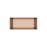 Étagère encastrée Balneo WALL-BOX ONE Copper 45x20x10 cm cuivre en acier inoxydable avec cadre