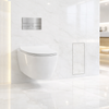 Compartiment brosse WC encastré Balneo Wall Box Brush S Tiles droite en acier inoxydable