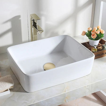 Bonde de lavabo Balneo Klik Klak C Or sans trop-plein – Brushed Gold