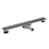 Caniveau de douche linéaire Balneo Slim & Low ProLine Gun Metal 90 cm