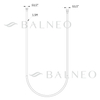 Flexible de douche PVC Balneo Cascade chrome