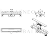 Caniveau de douche mural Wall and Floor NEXT - 70 cm Gold